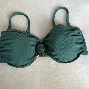 Green Bikini Top (Size 38D)